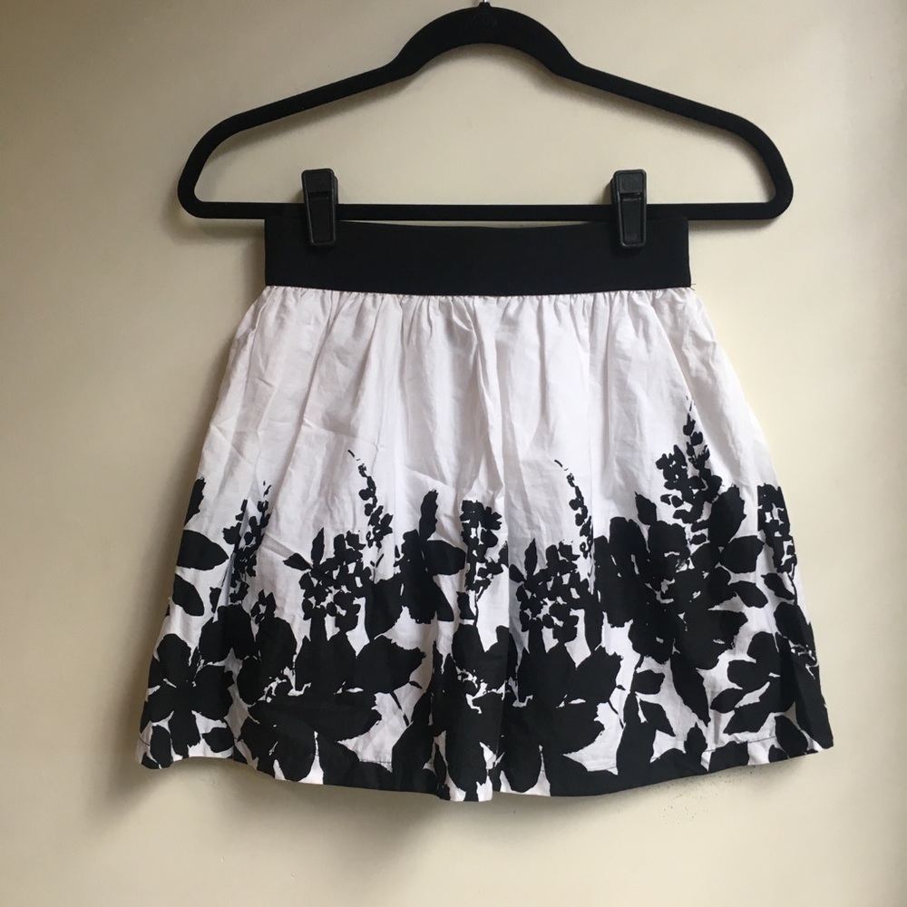NEW Forever 21 Shadow Floral Print Cotton Skirt